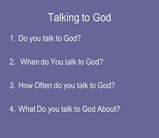 Talking To God