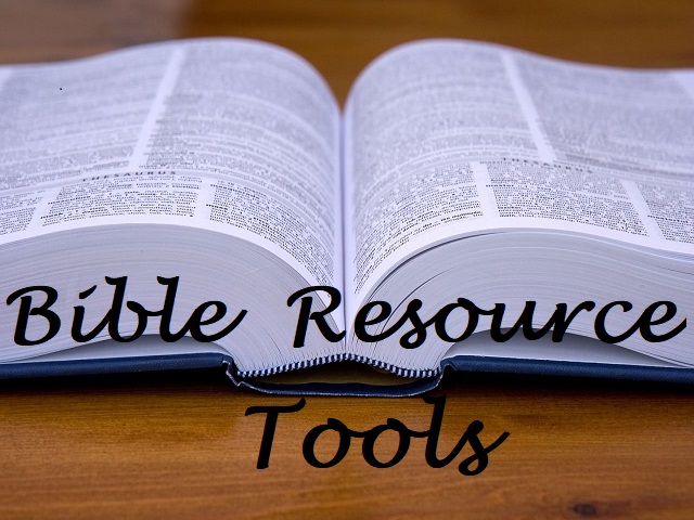 List of all our Bible Resource Tools.